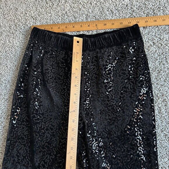 Soft Surroundings Womens Sz Small Black Sequin Jacket & Pants Set - Picture 8 of 14